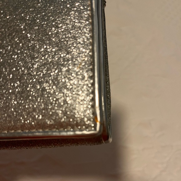 Sold…Aldo beautiful silver clutch or crossbody purse - Picture 9 of 16
